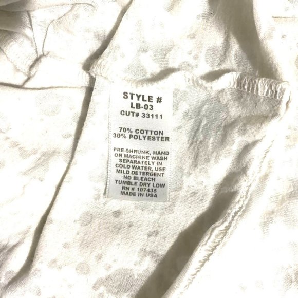 Hard Tail Forever V-Neck T-Shirt | White Burnout Top | Logo Back | Size S Small - Picture 10 of 14